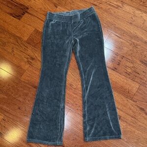 Aritzia TNA Sommer Velour Pant S Echo Gray